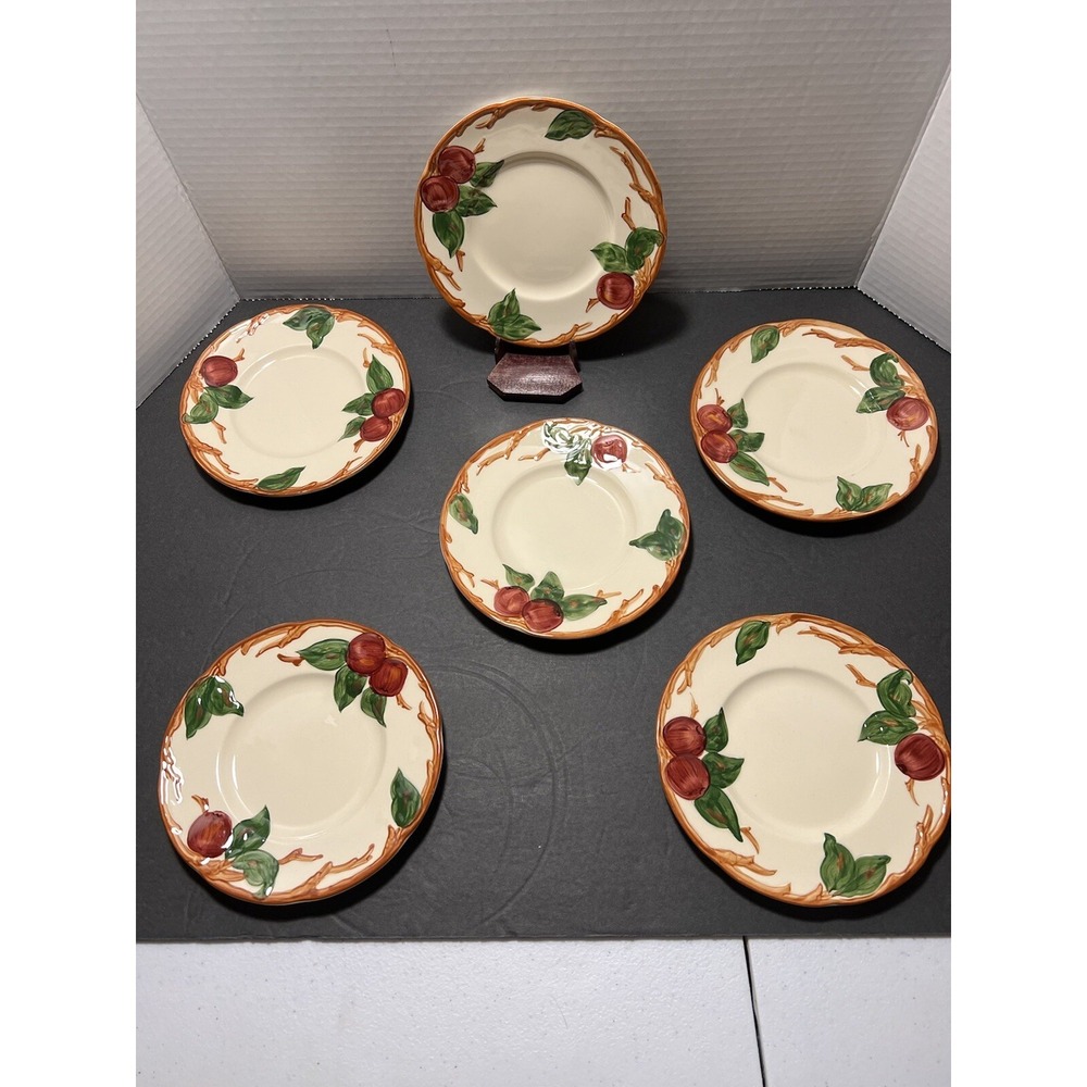 vtg Franciscan apple pattern bread plates-set of 6